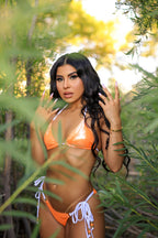 METALIC CARROT ORANGE BIKINI 2-piece