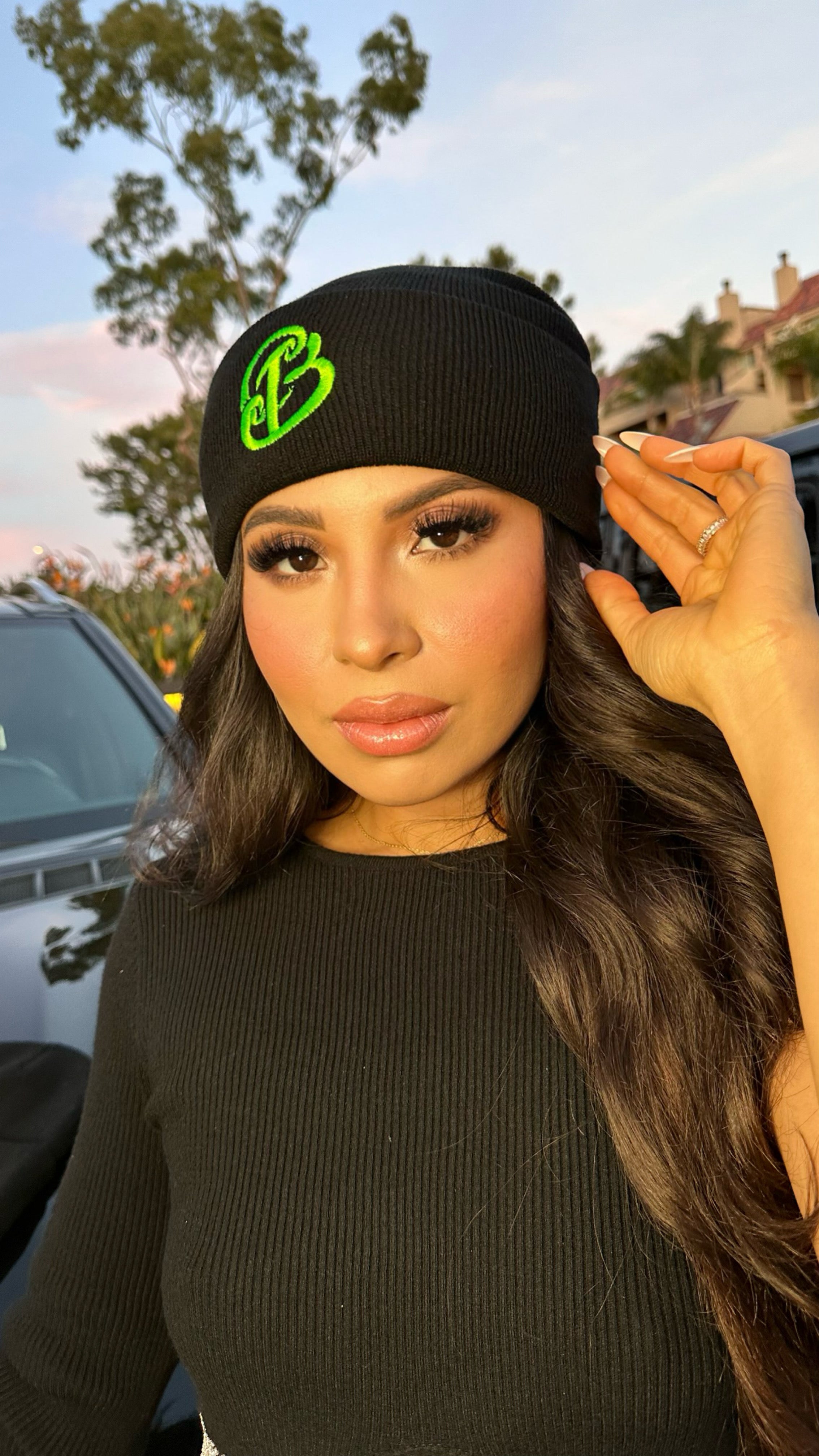 Slime Green Cali Baby - Beanie