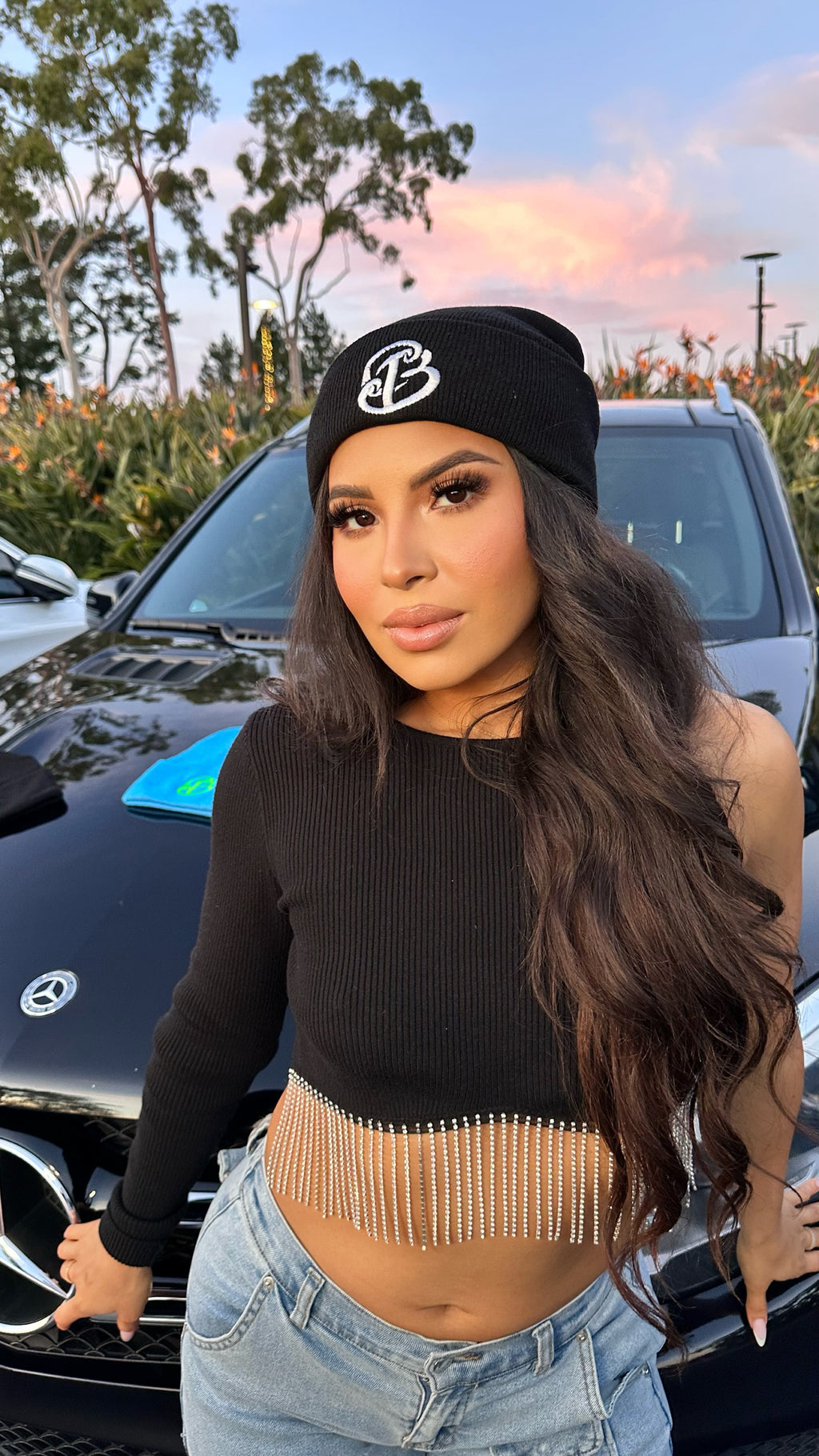 Premium White Cali Baby - Beanie