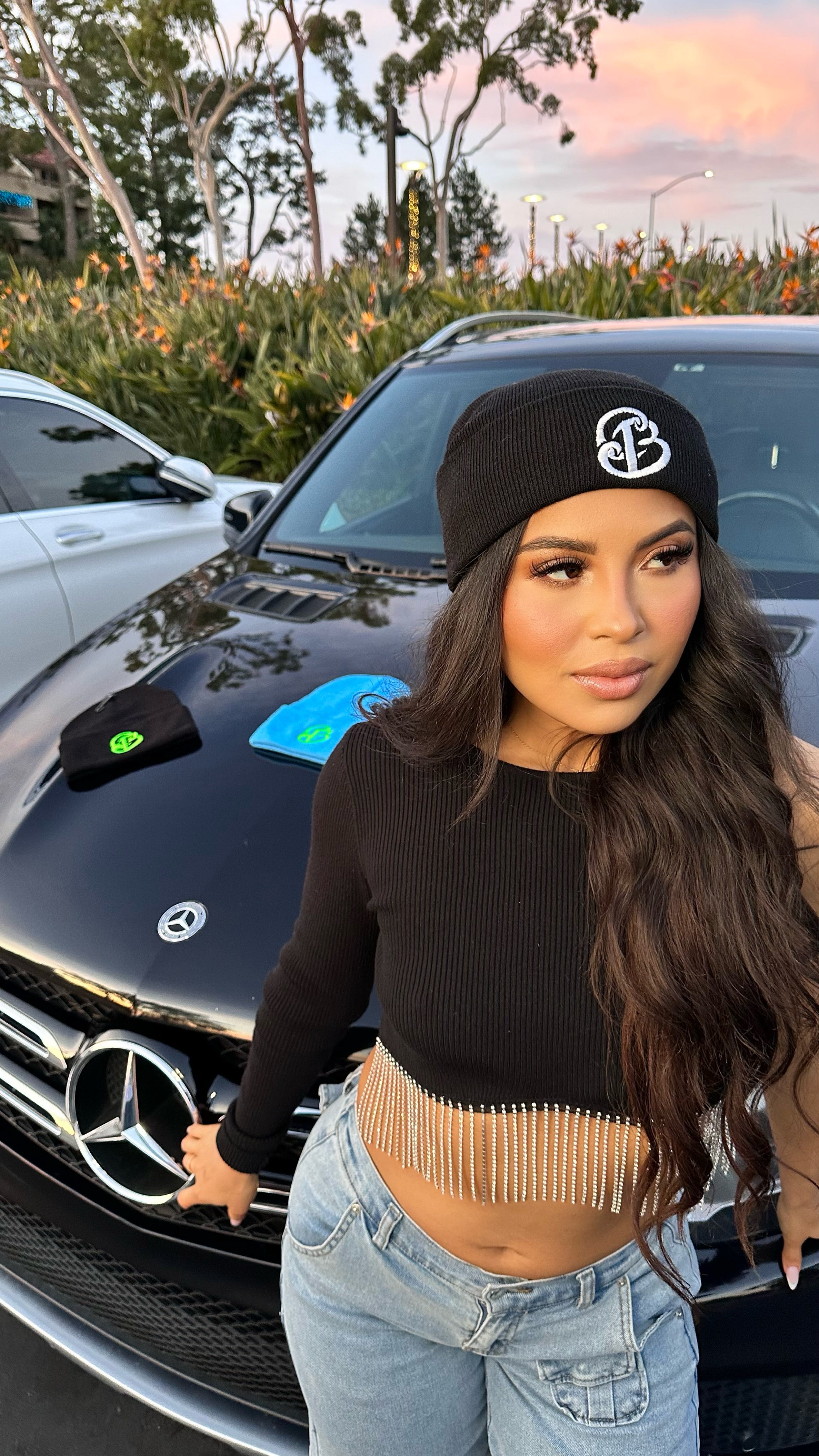 Premium White Cali Baby - Beanie