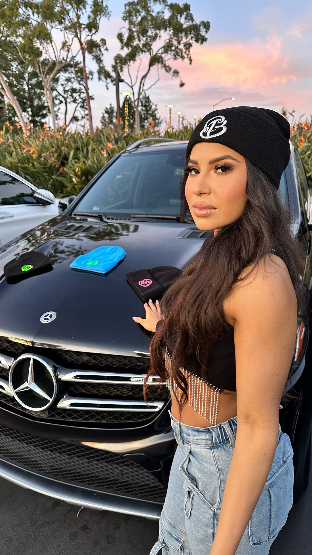 Premium White Cali Baby - Beanie