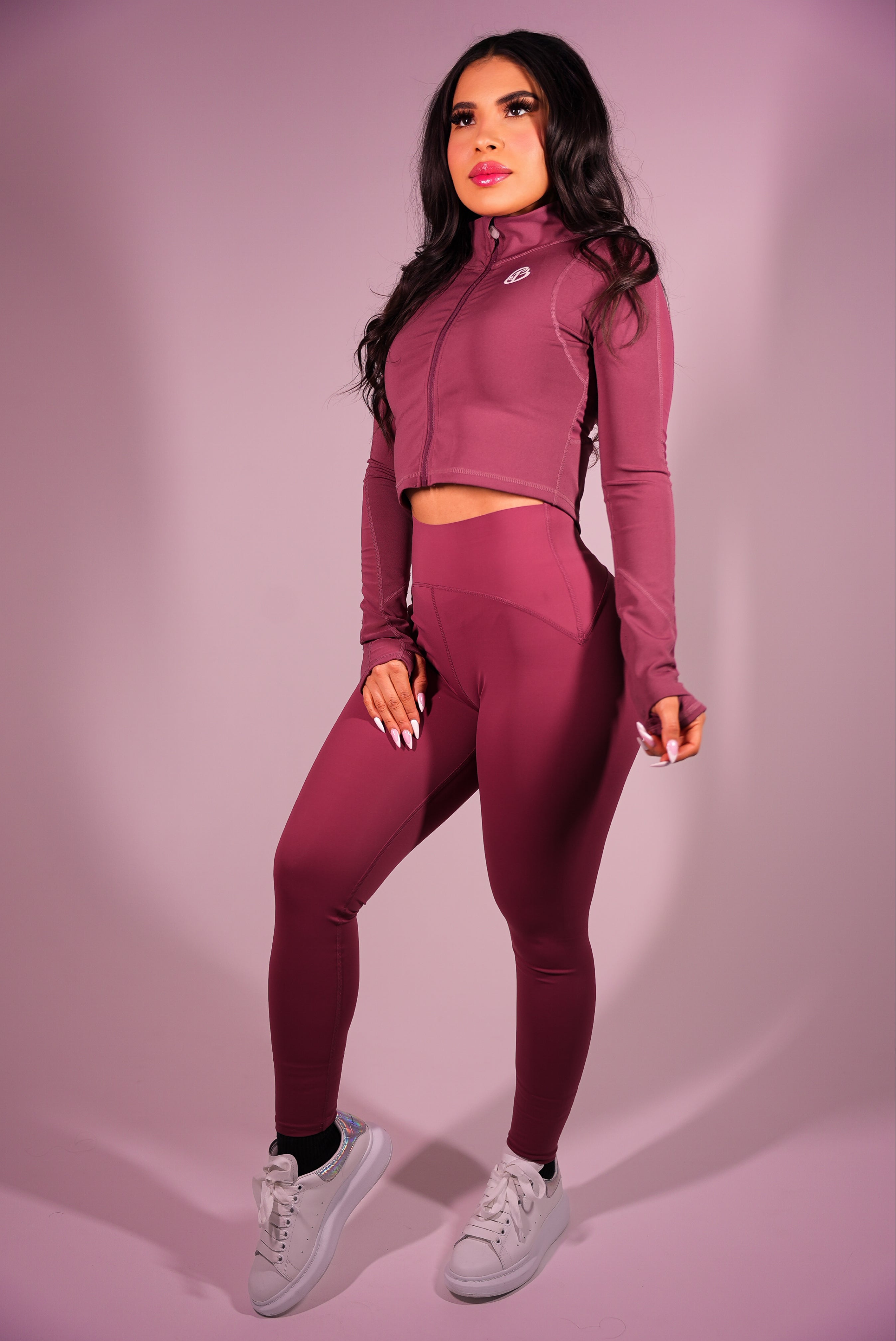 Dream Crop Jacket Rose