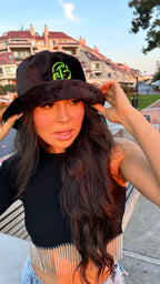 Slime Green Cali Baby - Furry Bucket Hat