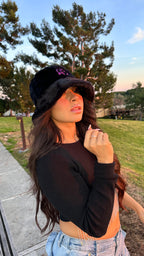 Royal Purple Cali Baby - Furry Bucket Hat
