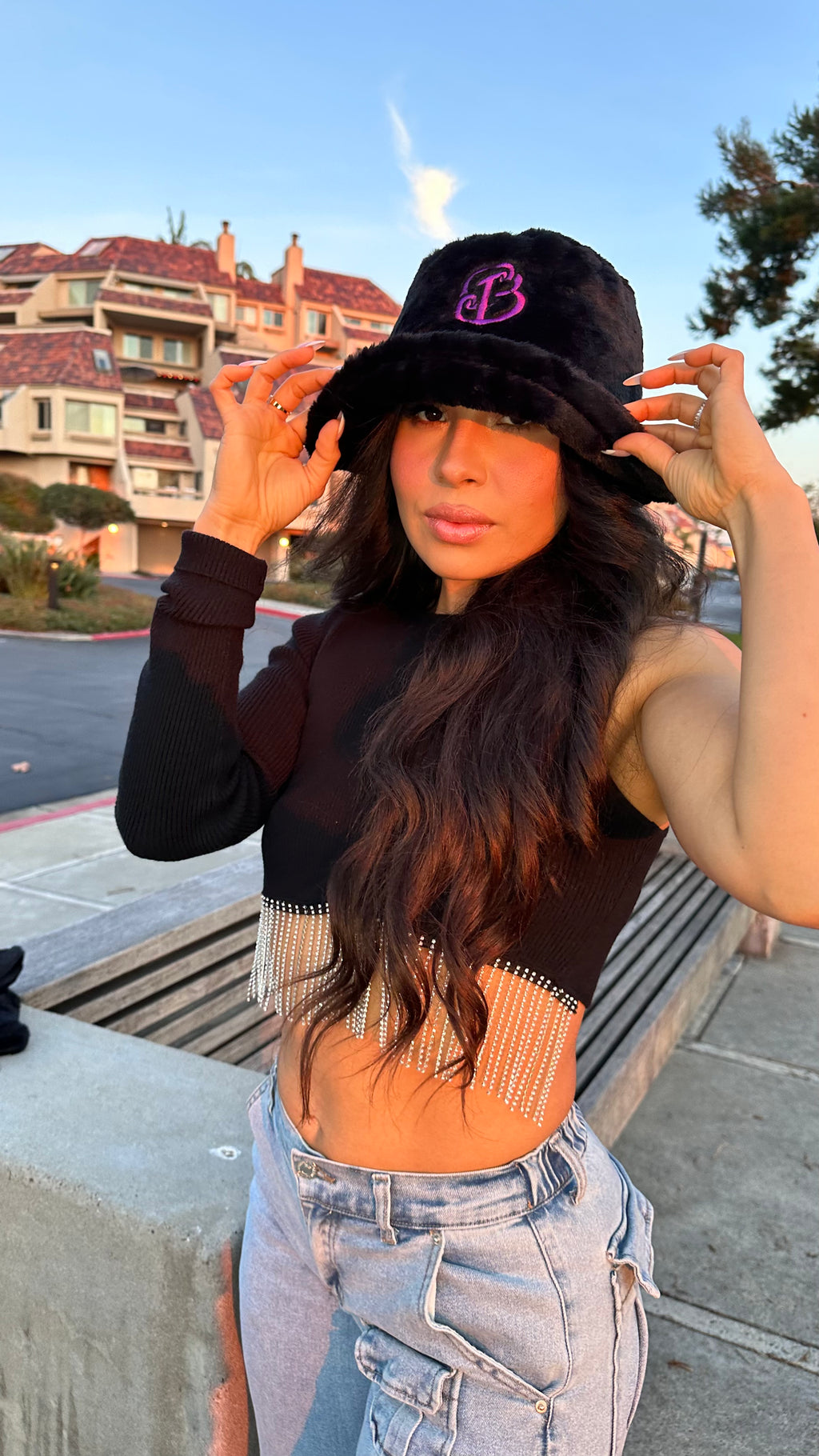 Royal Purple Cali Baby - Furry Bucket Hat