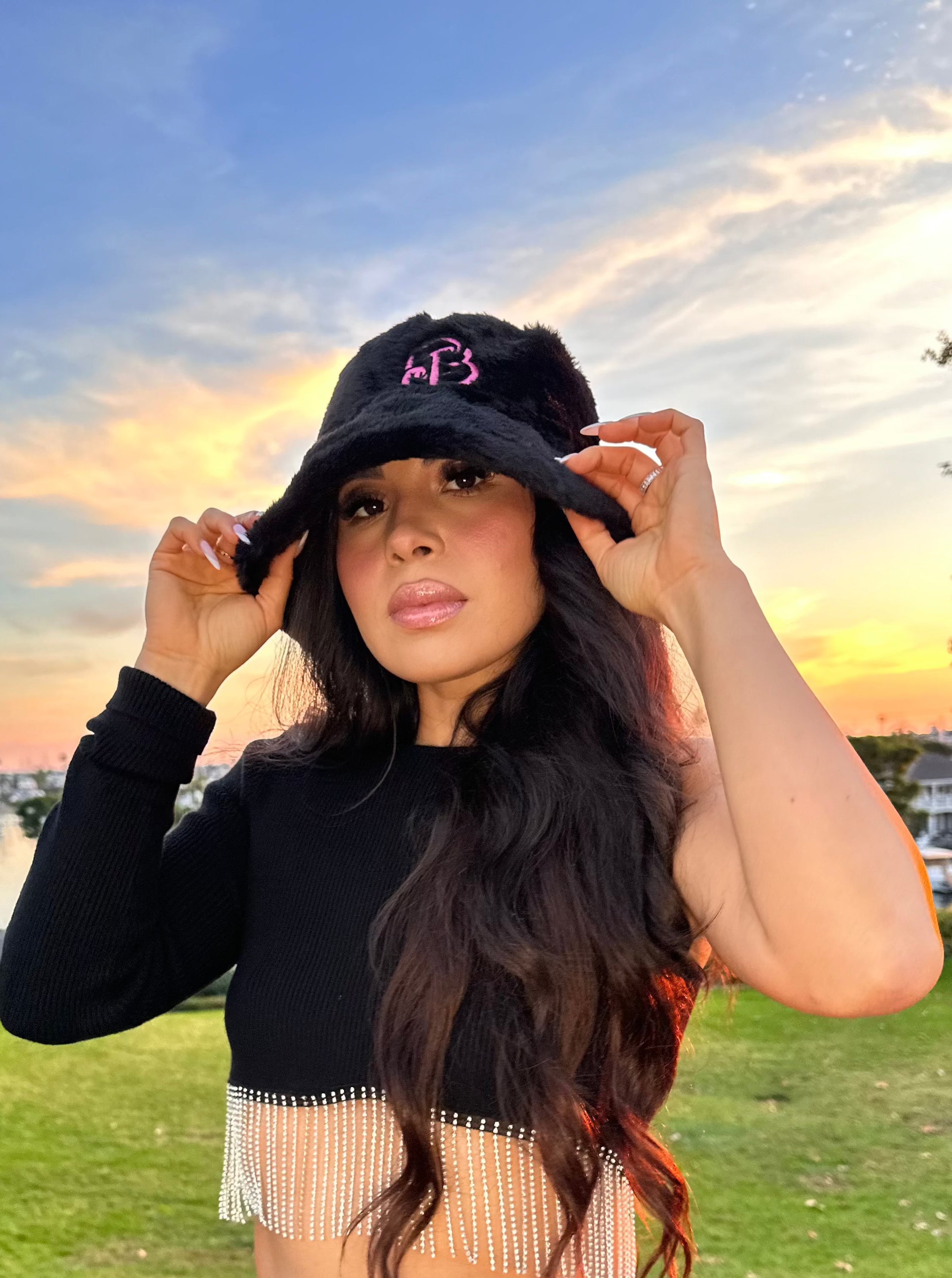 Pink Cali Baby - Furry Bucket Hat