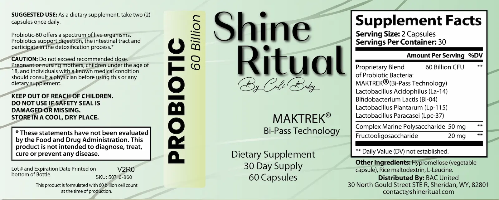 Probiotic 60B
